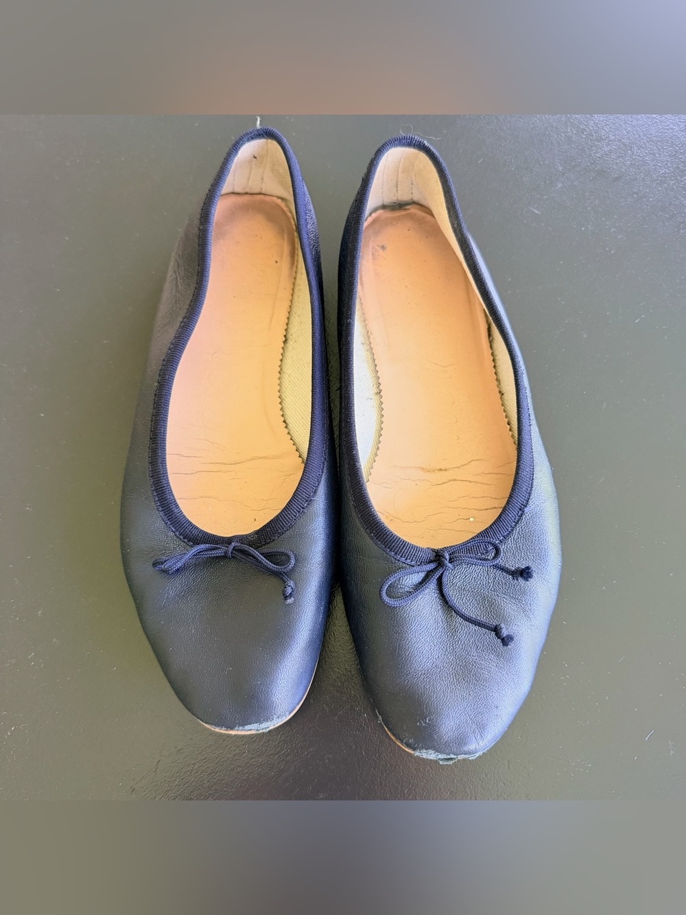 J.Crew Navy Ballet Flats